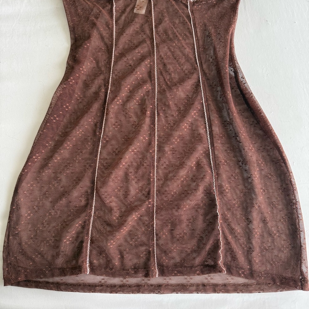 Y2K Lace Mesh Mini Dress - Picture 4 of 6